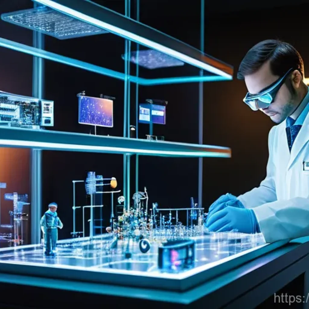 물리학 연구소의 주요 역할 - **Prompt 1: The Dawn of Digital Life and Robotics**
    A vibrant, futuristic image depicting a dive...