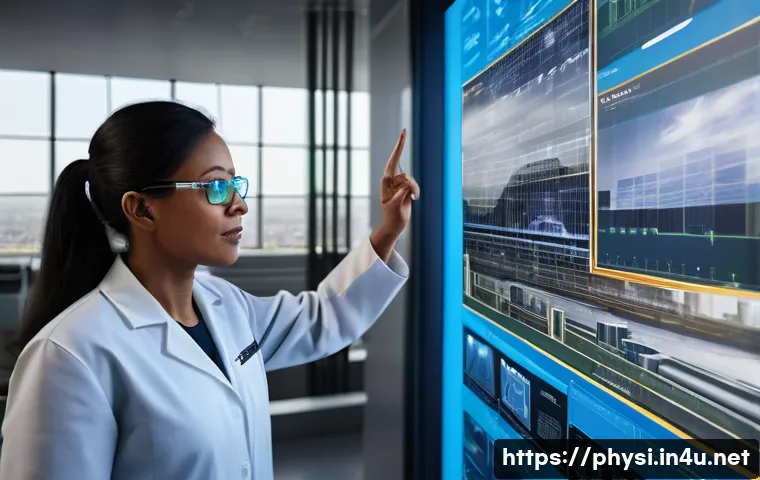 물리학을 위한 연구비 신청서 작성법 - **Prompt for "Government-funded projects":**
A diverse team of male and female physicists, weari...